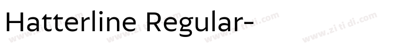 Hatterline Regular字体转换